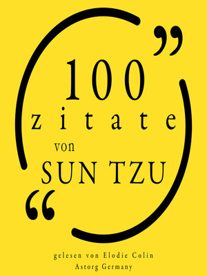 cover image of 100 Zitate von Sun Tzu